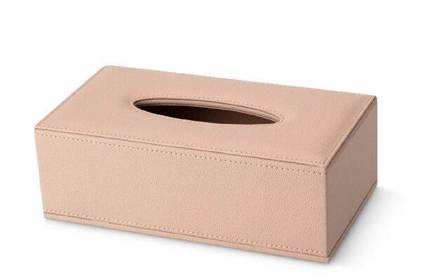 Caja dispensadora de pañuelos piel sintética negra